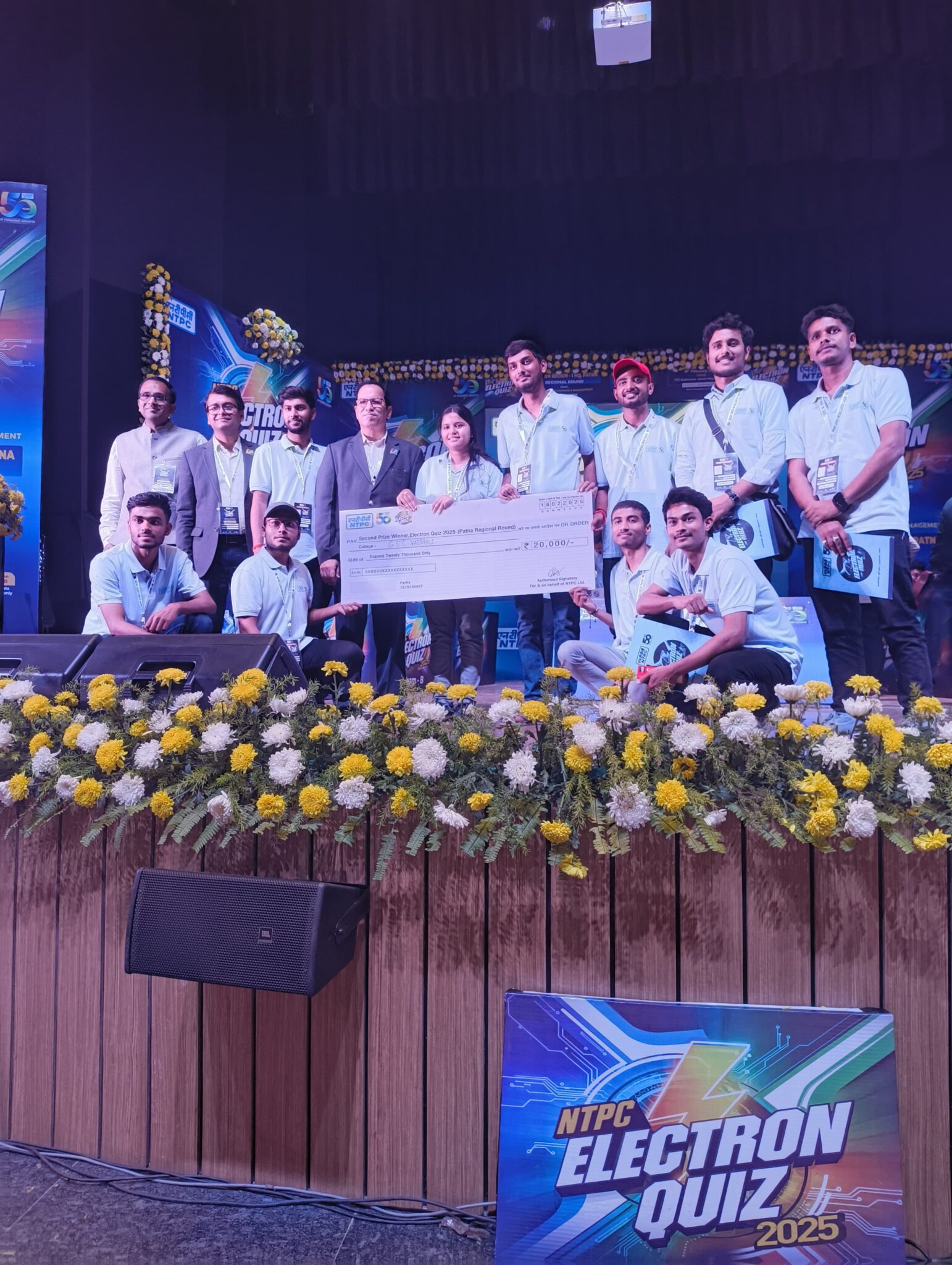 2nd rank in NTPC Electron Quiz 2025